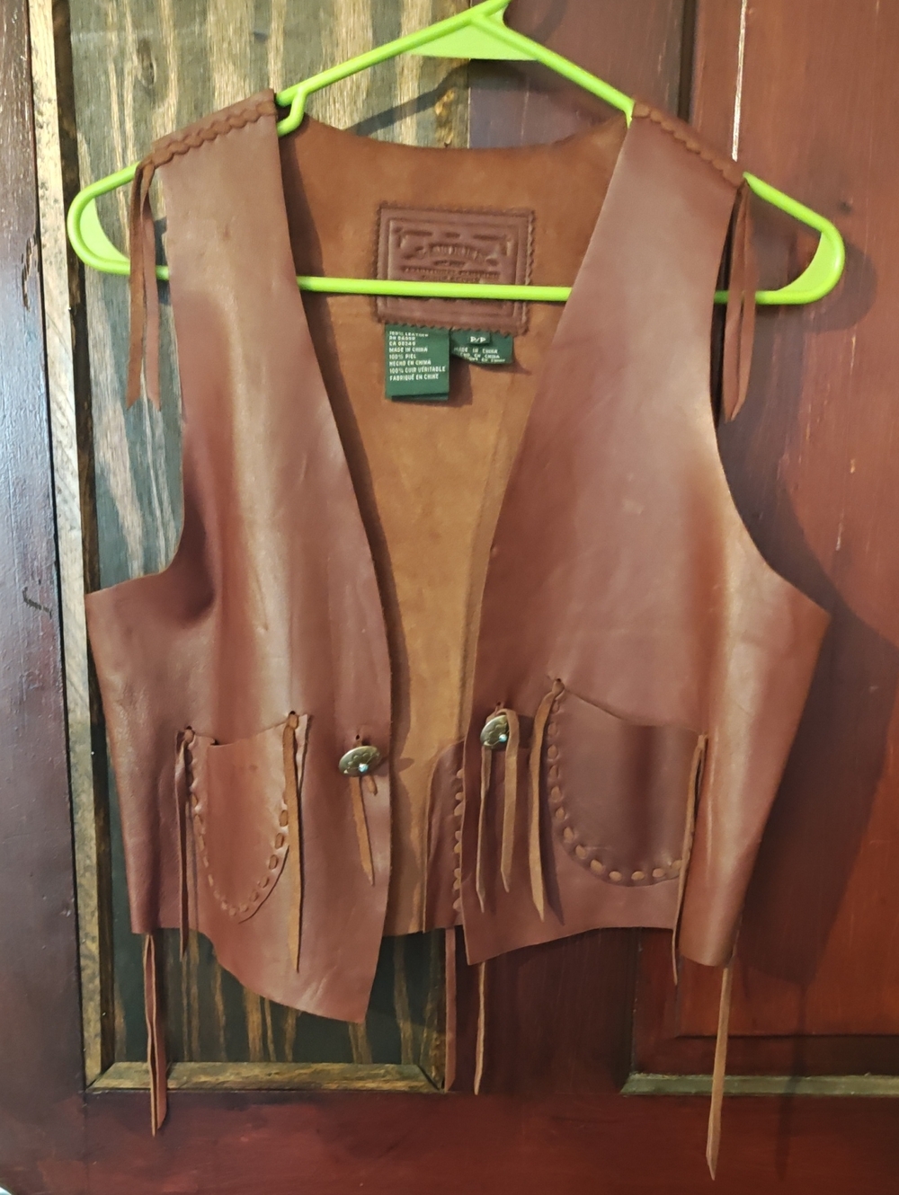 Women's BoHo Leather Vest